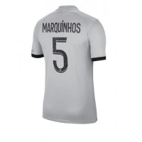 Paris Saint-Germain Marquinhos #5 Fotballklær Bortedrakt 2022-23 Kortermet